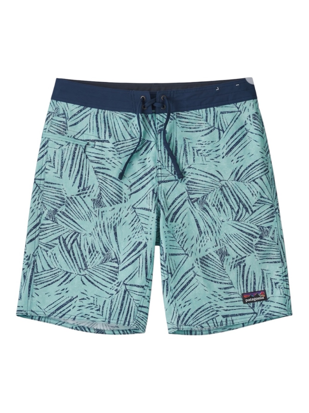 Patagonia Men’s Aqua Leaf Print Board Shorts - Teal  Sz 34